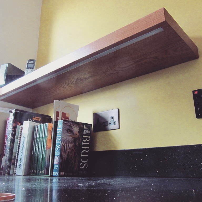 Gallery of floating shelves with lights Bespoke Nature