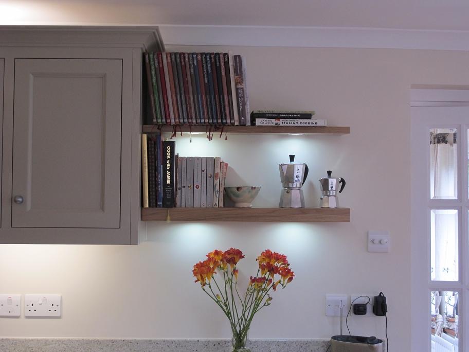 Gallery of floating shelves with lights Bespoke Nature