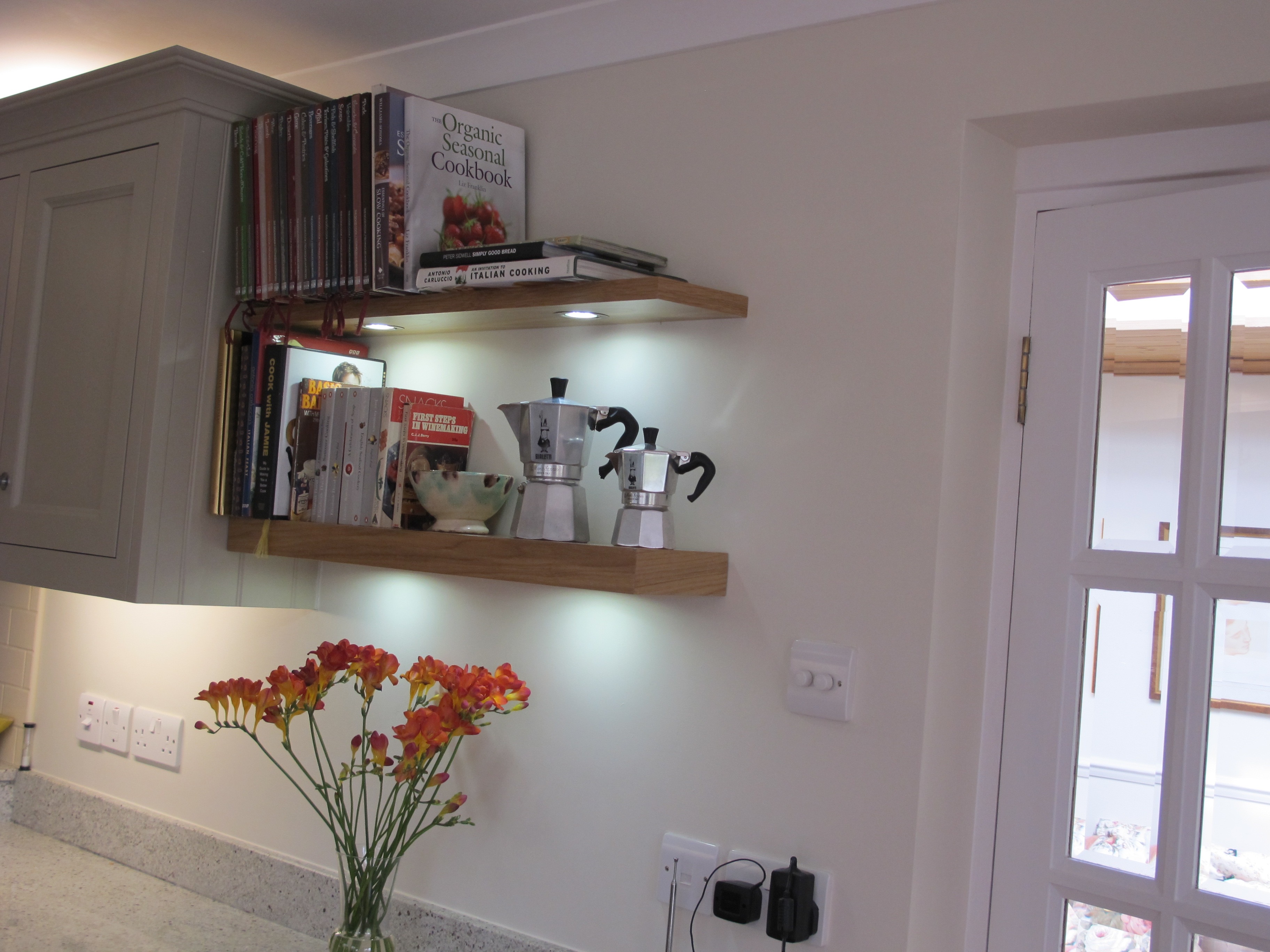 Gallery of floating shelves with lights Bespoke Nature