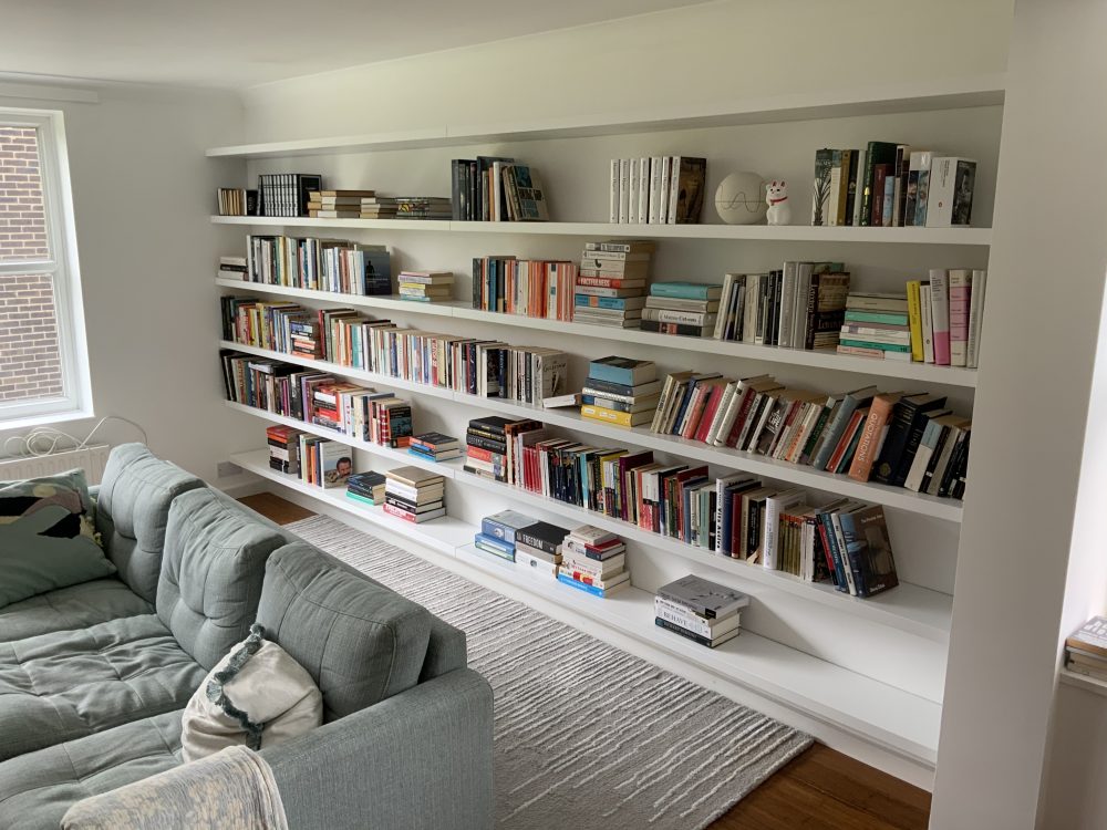 White Floating Shelves Made To Measure For Alcoves And Walls Free Uk Delivery - Long Floating Wall Shelf White